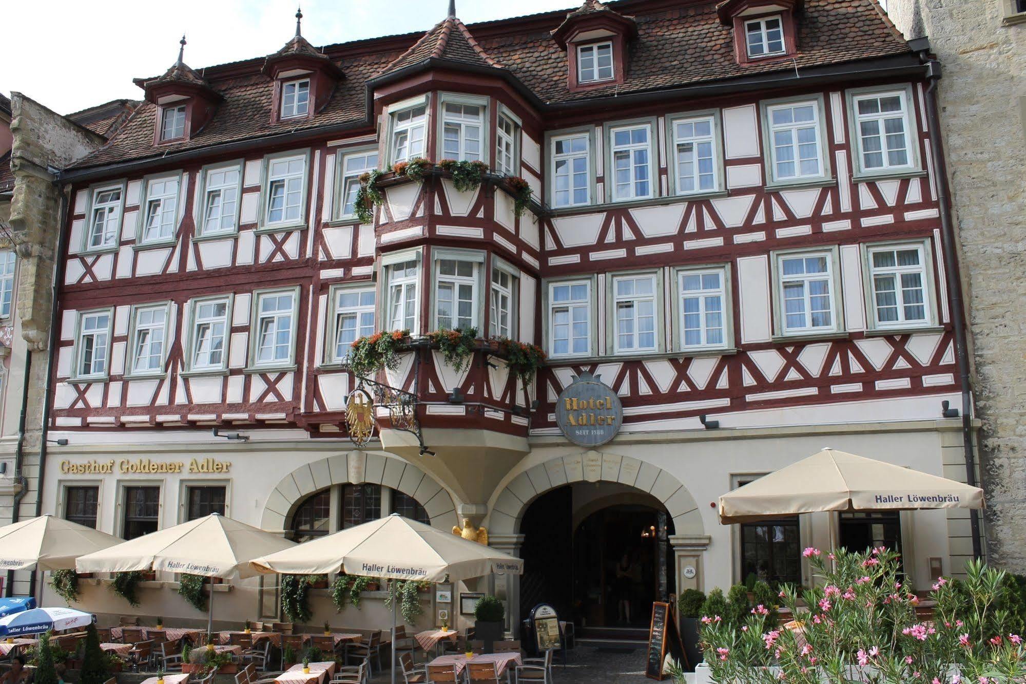 Stadt-Gut-Hotel Gasthof Goldener Adler Schwäbisch Hall Dış mekan fotoğraf