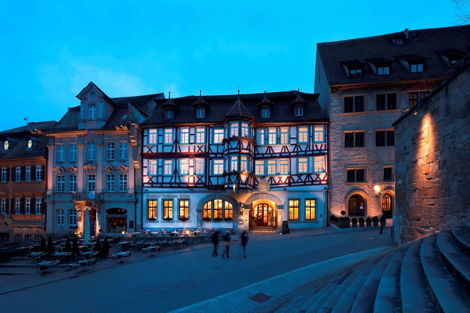 Stadt-Gut-Hotel Gasthof Goldener Adler Schwäbisch Hall Dış mekan fotoğraf